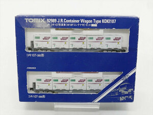 （44）未使用　保管品　トミックス　TOMIX　Ｎゲージ　92989　JR　コキ107形貨車（W18Fコンテナ付き）セット