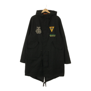 ◆中古品◆GAVIAL GARAGE モッズコート mods coat 黒 ブラック Lサイズ アウター ロングジャケット X57786NSS