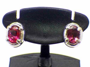 ルビー ピアス Pt900/850 2.9g　Jewelry Ruby0.50ct 0.45ct Earring