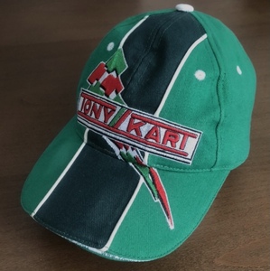 TONY KART キャップ 長渕 剛 着用 CAP 刺繍 グリーン 緑 キャップ 帽子 ビンテージ 車 カーレース RACING イタリア ブランド 好きに も
