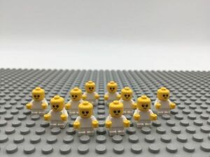 QQ19　レゴ　ミニフィグ　赤ちゃん・白　10個セット　新品未使用　LEGO社純正品