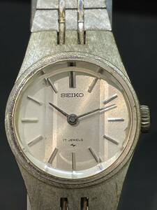 【F508CK】稼働 セイコー SEIKO アンティーク シルバー 17石 17-0870 レディース 手巻き 腕時計 機械式 アナログ