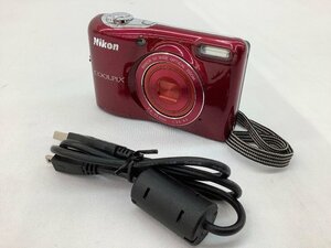 Nikon/ニコン コンパクトデジタルカメラ/レッド COOLPIX L30 初期化済 USBケーブル付き 中古品 ACB