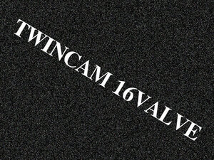 「TWINCAM 16VALVE」カッティングステッカー TYPE2(1)　特殊カラー(ラメ、再帰反射)　