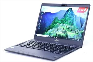 【1円～】Corei7 Office2021搭載！2019年出荷！LIFEBOOK U938/VW Core i7-8550U メモリ8G SSD256G 13.3FHD Win10 ACアダプタ付属