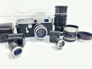 3-21-19 美品 Canon VL セット まとめ キャノン レンジファインダー カメラ レンズ 1:1.8 1:2 1:3.5 フード フィルム camera film lens