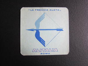 アリタリア航空■ラゲッジラベル■ALITALIA■1950