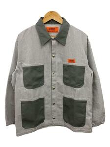 UNIVERSAL OVERALL◆Hickory Cover C-Jkt/カバーオール/M/コットン/GRY/ストライプ/U2011225BS