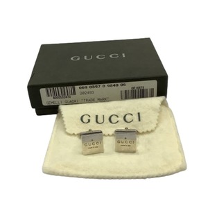 ♪♪ GUCCI グッチ メンズ スクエアカフス SILVER925 やや傷や汚れあり