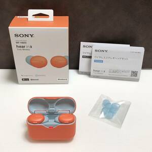 m280-0016-32 SONY ソニー ワイヤレスイヤホン WF-H800 オレンジ h.ear in 3