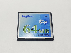 ★【動作品】コンパクトフラッシュ 64MB　Logitec　LMC-CF64　ロジテック 　ジャンク扱い