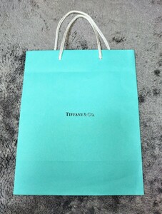ティファニー　Tiffany & Co.　ショッパー　紙袋　24.8cm×20.3㎝×10cm
