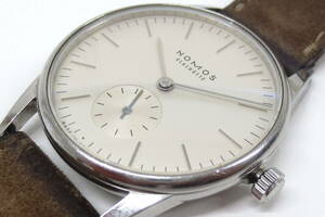 ドイツ製 NOMOS ノモス Orion オリオン 33mm 手巻き ボーイズ 腕時計 OR1A3SW233 324 GLASHTTE Made in Germany 中古 USED 機械式 Watch
