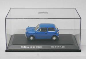 ②【送料無料】エムエムピー 1/43 エブロ EBBRO HONDA N360 TS 1967 (BLUE) ホンダ Nコロ
