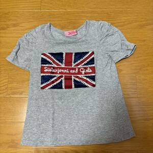 sister jenni ジェニィ イギリス 国旗 パール リボン Tシャツ 110