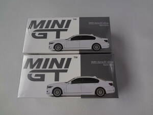 MINI　GT　MINIGT　1/64　BMW Alpina B7 ｘDrive　Alpina White　LHD/RHD　アルピナ　2台セット