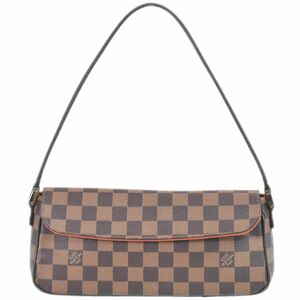 本物 ルイヴィトン LOUIS VUITTON LV レコレーター ダミエ エベヌ ショルダーバッグ ハンドバッグ ブラウン N51299