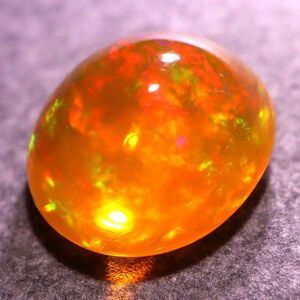 天然ファイアオパール メキシコ産 1.410ct 欧泊 裸石 宝石 ジュエリー 遊色 ファイヤーオパール 天然 墨西哥 loose jewelry fire opal