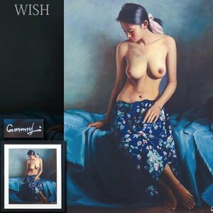 【真作】【WISH】Gmmny 油彩 約10号 美人 リアリズム絵画 ◆魅惑の裸婦 #24043415