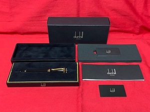 即決！ レア！Dunhill ダンヒル 万年筆 センチュリーマン NWD1553 ブラックレジン ゴールドカラー ペン先 18K-750 USED 超美品 評価100%！