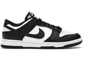 新品未使用 国内正規品 NIKE WMNS DUNK LOW RETRO WHITE BLACK 28cm ナイキ ダンク ロー レトロ パンダ ホワイト ブラック 白 黒 