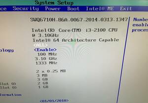 intel DQ67EP Q67 1155 Mini-ITX マザーボード 中古品　core i3 2100 ddr3 3GB