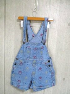 d881　WC　ダブルシー　デニムパンツ　オーバーオール　刺繍　フリーサイズ　51-8