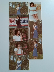 【三田寛子】(80年代アイドル)／(当時物.1982年撮影)【生写真 ８枚 (Ｅ判サイズ)】