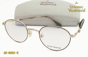 VivienneWestwood（ヴィヴィアン・ウエストウッド）眼鏡 メガネ フレーム 40-0001-3 ボストン 40-0001 c03