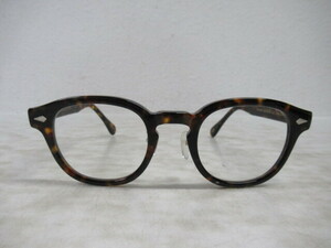 ◆S567.MOSCOT/ORIGINALS NYC LEMTOSH レムトッシュ COL.TORTOISE モスコット 眼鏡 メガネ 度なし/中古