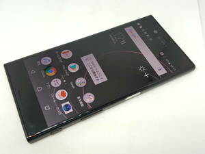 外観Bランク☆ジャンク品☆au☆SOV35(ブラック)Xperia XZs★1625000304☆12/7☆