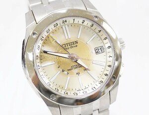 【行董】AC617ABC23 CITIZEN シチズン Eco-Drive エコドライブ 電波時計 ソーラー ATTESA アテッサ H116-T012612 現状稼働