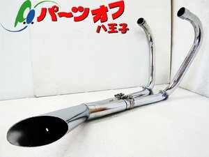 中古 スズキ GS400 ★ フルエキゾーストマフラー ハス切り ナナメ切り スラッシュカット メーカー不明 当時物 希少? 旧車