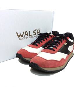 WALSH ウォルシュ ENGLAND製 スニーカー シューズ ENSIGN CLASSIC オフホワイト/レッド/ブラック メンズ UK9