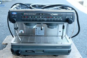 FMI ラ・チンバリ M32BI-DT/2(TS) ビストロ エスプレッソマシン コーヒーマシン 単相200V 2015年製 給湯のみ確認 カフェ 喫茶 中古 現状