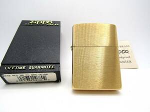 ソリッドブラス ブラッシュ zippo ジッポ 1995年 未使用