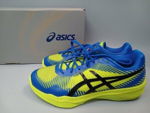 ◆ アシックス ASICS アシックス バレーボールシューズ ボレーエリートFF TVR715 イエローグリーンブルー 25cm [5-3-1］No.1730