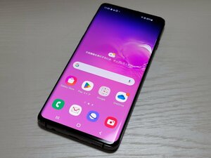 　★【40368WM】 完動品 docomo SC-03L SAMSUNG Galaxy S10 プリズムブラック 1円 ! 1スタ !