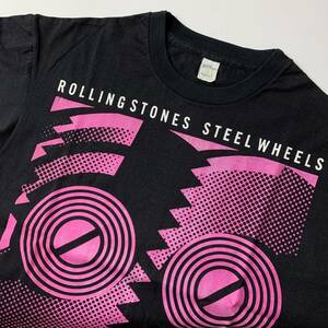 The Rolling Stones ローリングストーンズ　Steel Wheels 1989 North American Tour ツアー　Tシャツ　ロック　バンド　80s USA製