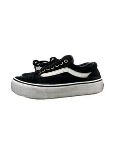 VANS◆ローカットスニーカー/24cm/BLK/583292-0001/old skool/ベロア/厚底