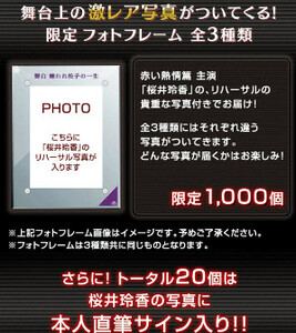 乃木坂46　神の手　嫌われ松子の一生　桜井玲香 フォトフレーム　全３種　送料無料