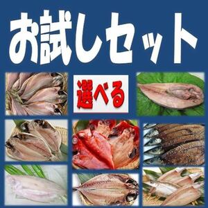 1《送料無料》選べるお試し干物５品セット 金目鯛・沼津産鯵・ホッケ・カマス・えぼ鯛・大サバ・対馬鯵・秋刀魚・平サバ・真鰯より選択