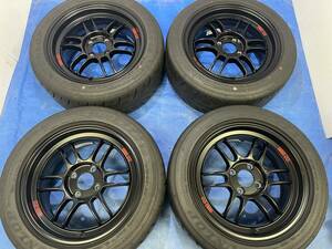 ■美品エンケイRPF1_7Jx15+35 100/4ディレッツァZⅢ195/50R15レア限定ブラック!ヴィッツアクアマーチBbロードスターノートデミオフィット