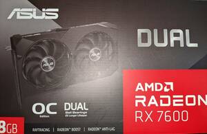 ASUS AMD Dual Radeon RX 7600 OC Edition 8GB GDDR6 DUAL RX7600 O8G V2