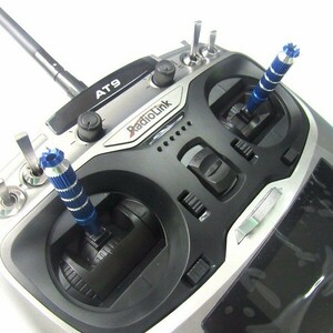 【新品】送信機スロットルスティック ロング M3サイズ用（青）Futaba DX6i DX8 Spektrum