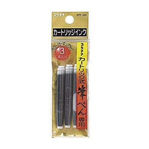 筆ぺん 筆ペン専用カートリッジインク プラチナ万年筆 カートリッジ式 SPF-200#1 3本入ｘ１０パック/卸