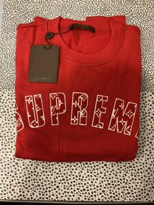 17AW supreme LOUIS VUITTON シュプリーム ルイヴィトン SUPREME LV Arc Logo Crewneck アーチロゴ モノグラム スウェット S ② Supreme 