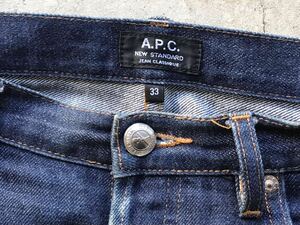 APC [NEW STANDARD JEAN CLASSIQUE] W33 アーペーセー メンズ ジーンズ セルビッチ デニムパンツ 赤耳 インディゴ