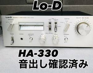 音出し確認済み 当時物 日立製作所 Lo-D STEREO AMPLIFIER HA-330 ローディー プリメインアンプ 現状品