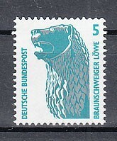 ドイツ 1990年未使用NH 普通切手/名所史跡/ブラウンシュヴァイク#1448